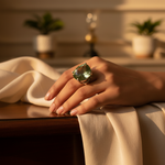 Load image into Gallery viewer, 925 Silver Green Amethyst Ring for Women | Gemstone Jewelry
