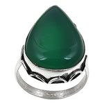 Load image into Gallery viewer, 925 Sterling Silver Green Onyx Ring for Women | Gemstone Jewelry
