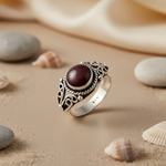 Load image into Gallery viewer, 925 Silver Garnet Ring for Women | Gemstone Jewelry Gift
