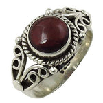 Load image into Gallery viewer, 925 Silver Garnet Ring for Women | Gemstone Jewelry Gift
