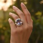 Load image into Gallery viewer, 925 Sterling Silver Amethyst Ring for Women | Gemstone Jewelry
