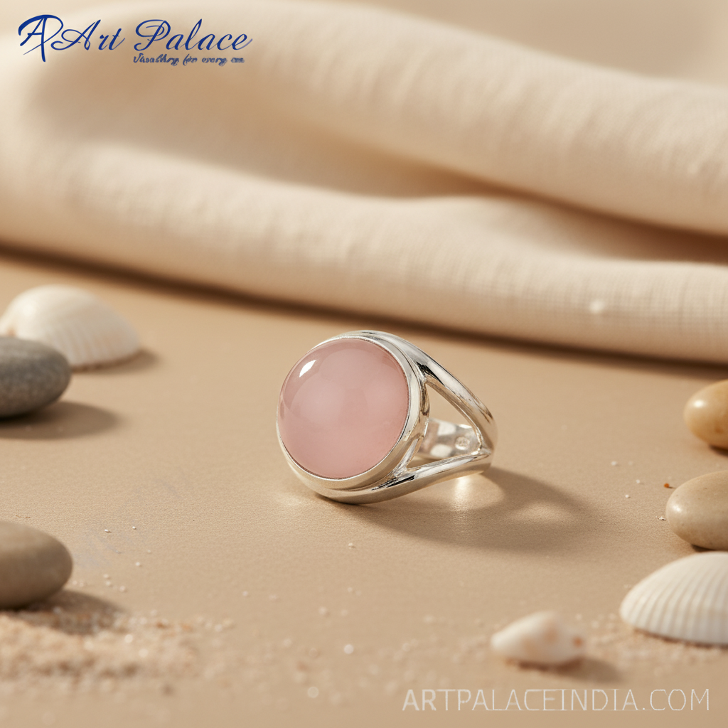 925 Sterling Silver Pink Gemstone Ring for Women | Gift Jewelry