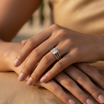 Load image into Gallery viewer, 925 Silver Square Gemstone Ring for Women | Daily Wear Jewelry
