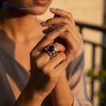 Load image into Gallery viewer, 925 Silver Amethyst Cocktail Ring for Women | Statement Jewelry
