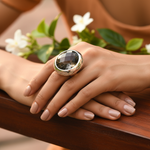 Load image into Gallery viewer, 925 Sterling Silver Smoky Quartz Ring | Women&#39;s Cocktail Ring
