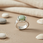 Load image into Gallery viewer, 925 Silver Round Green Gemstone Ring for Women | Daily Wear
