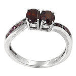 将图像加载到图库查看器中， 925 Silver Garnet Ring for Women | Anniversary Gift
