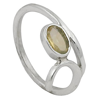 925 Silver Citrine Ring for Women | Gemstone Jewelry