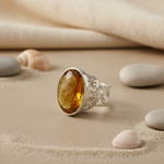Load image into Gallery viewer, 925 Silver Citrine Cocktail Ring for Women | Gemstone Jewelry
