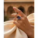 将图像加载到图库查看器中， 925 Sterling Silver Iolite Ring for Women | Gemstone Jewelry
