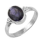 将图像加载到图库查看器中， 925 Sterling Silver Iolite Ring for Women | Gemstone Jewelry
