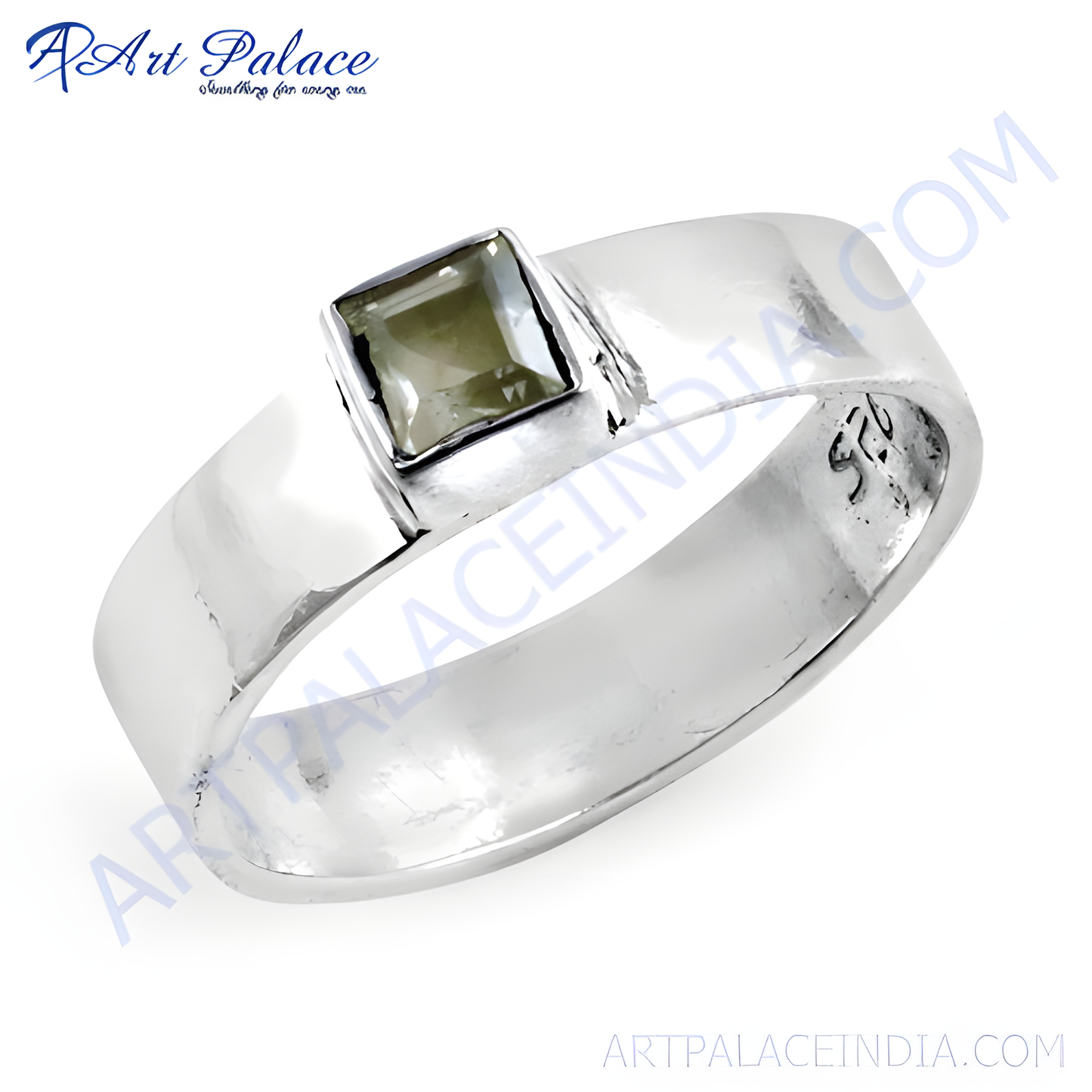 Delicate Cubic Zirconia Gemstone Silver Ring