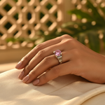 Load image into Gallery viewer, Silver Pink Gemstone Ring for Women | Sterling Silver Ring

