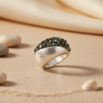 Load image into Gallery viewer, Silver Ring with Sparkling Stone for Women | Statement Jewelry
