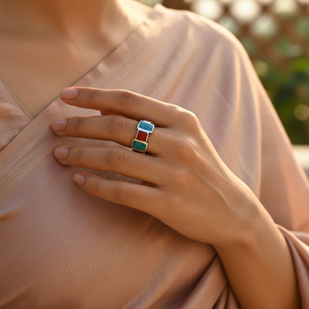 925 Silver Multi-Stone Ring for Women | Gemstone Jewelry