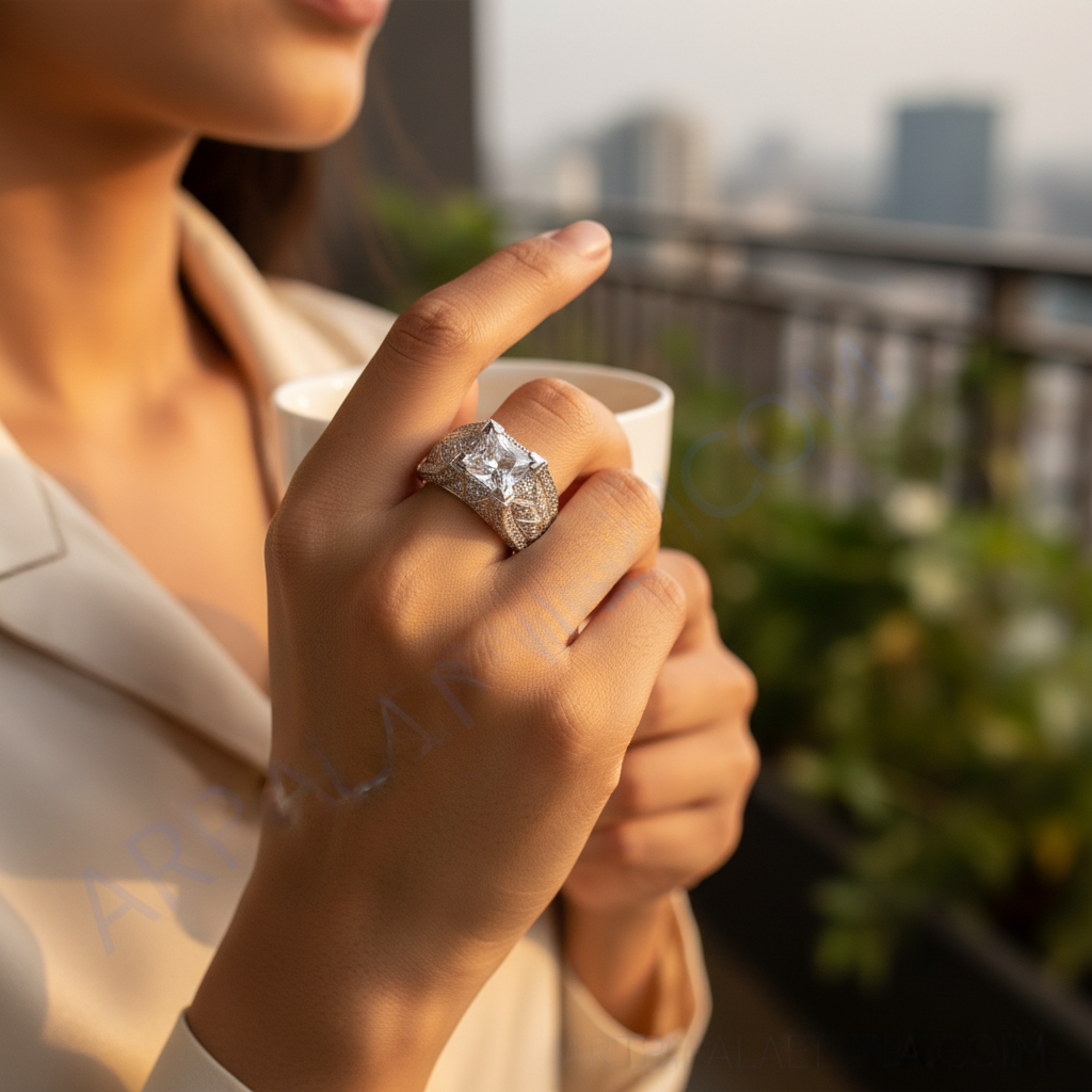 925 Sterling Silver Cubic Zirconia Ring for Women | Gift Jewelry