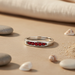 Load image into Gallery viewer, Silver Ruby Ring for Women | Gemstone Ring | Gift
