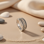 Load image into Gallery viewer, Silver Ring with Cubic Zirconia Stones for Women | Daily Wear Jewelry
