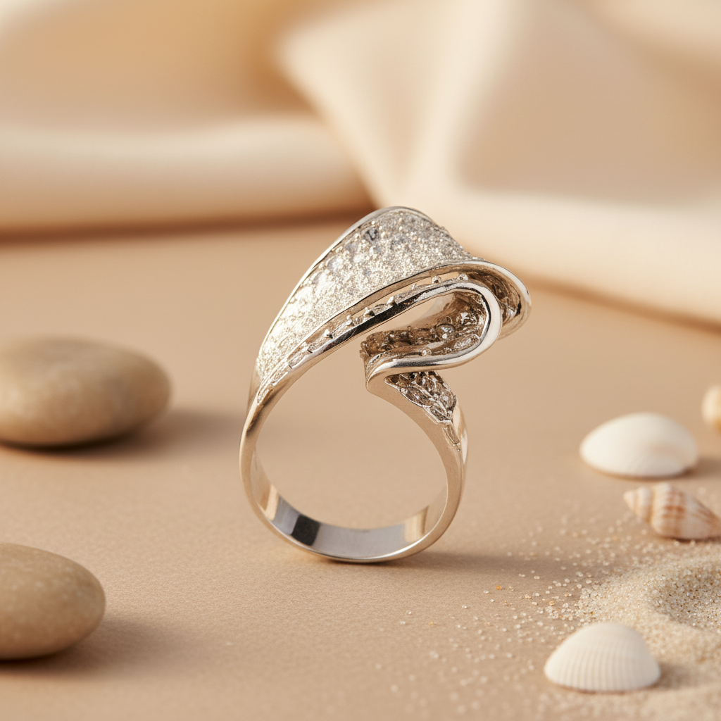 925 silver abstract ring | statement jewelry for women