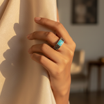 将图像加载到图库查看器中， 925 Silver Turquoise Ring for Women | Gemstone Jewelry
