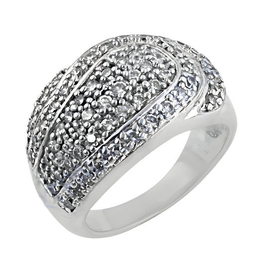 Lastest Luxury Cubic Zirconia Gemstone 925 Silver Ring