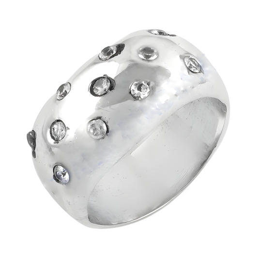 Latest Fashionable Cubic Zirconia Gemstone Silver Ring