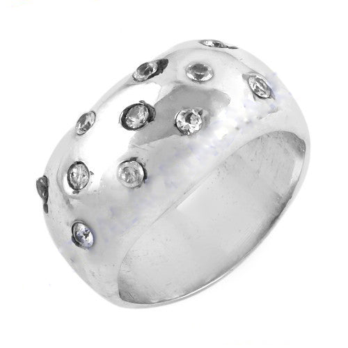 Silver Ring with Cubic Zirconia Stones for Women | Gift