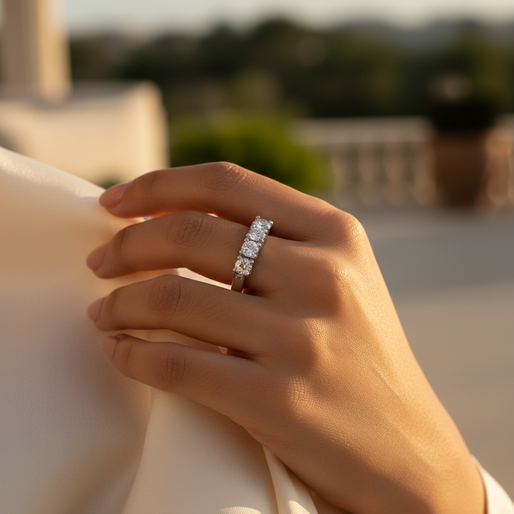 925 Silver Diamond Ring for Women | Wedding Engagement Ring
