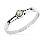 将图像加载到图库查看器中， 925 Silver Pearl Ring for Women | Minimalist Jewelry
