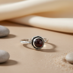 Load image into Gallery viewer, 925 Silver Garnet Ring for Women | Gemstone Jewelry Gift

