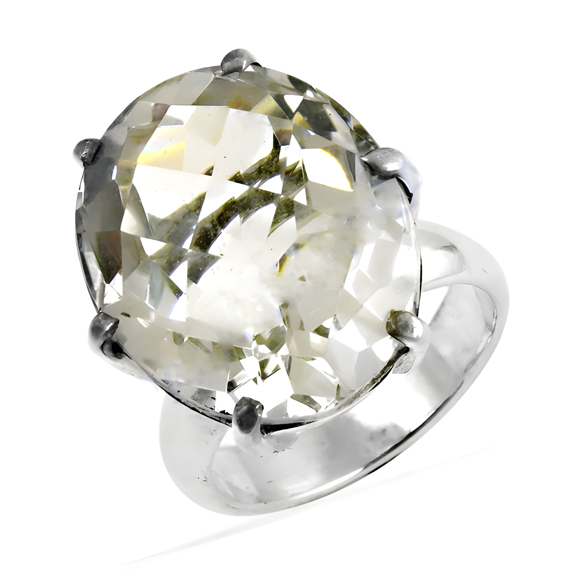 Charming Cubic Zirconia Gemstone 925 Silver Ring