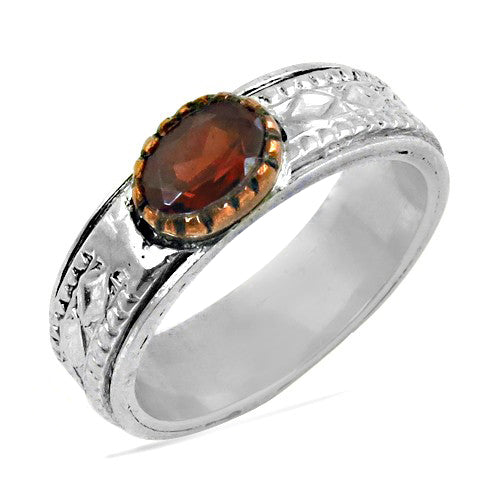 925 silver garnet ring for women | anniversary gift