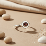 Load image into Gallery viewer, 925 Silver Garnet Ring for Women | Gemstone Jewelry
