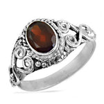 将图像加载到图库查看器中， 925 Silver Garnet Ring for Women | Gemstone Jewelry
