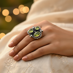 Load image into Gallery viewer, 925 Silver Peridot Ring for Women | Gemstone Jewelry
