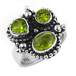 Load image into Gallery viewer, 925 Silver Peridot Ring for Women | Gemstone Jewelry
