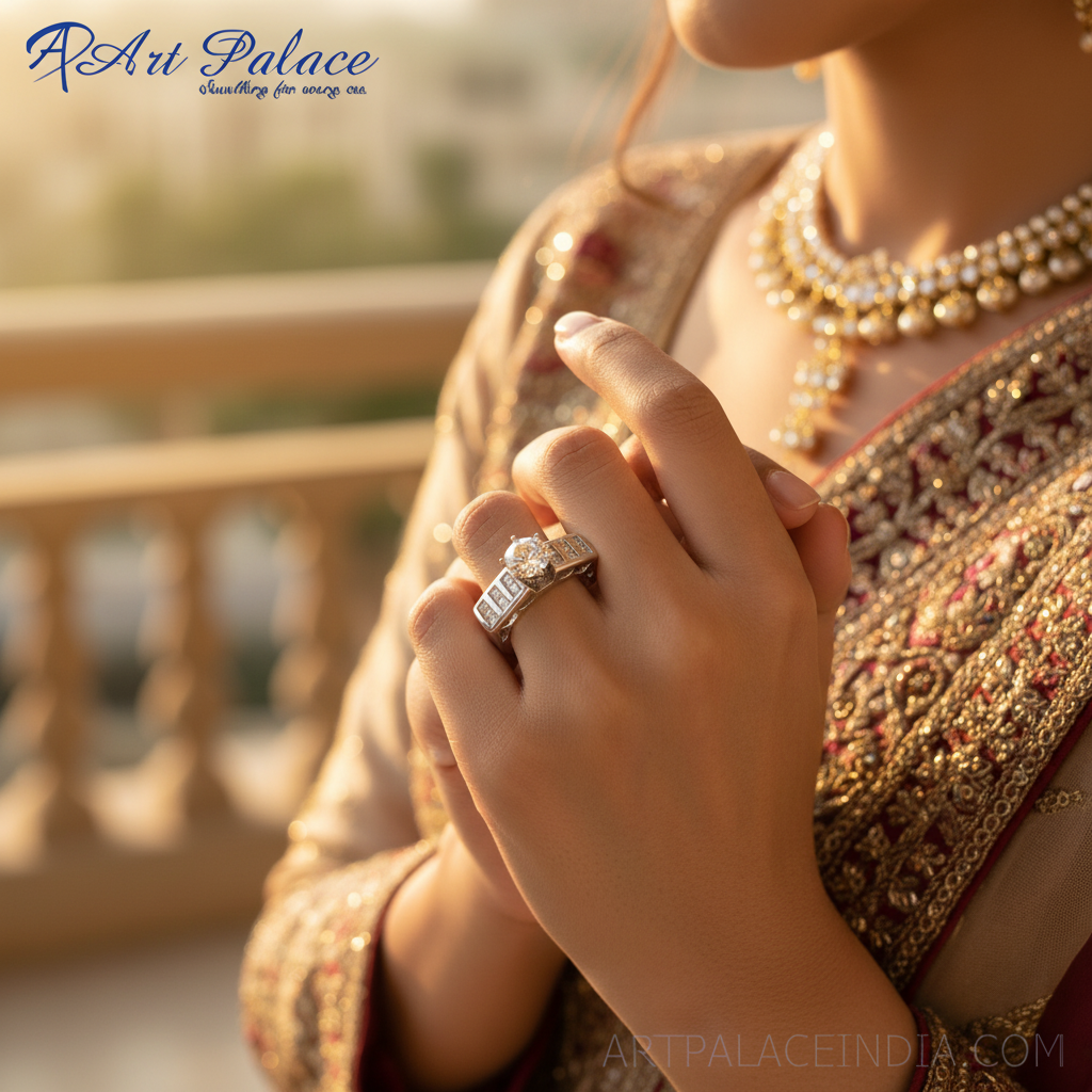 925 Silver Cubic Zirconia Ring for Women | Engagement Gift