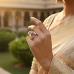 Load image into Gallery viewer, Silver Ruby Ring for Men | Genuine Ruby Stone | Gift
