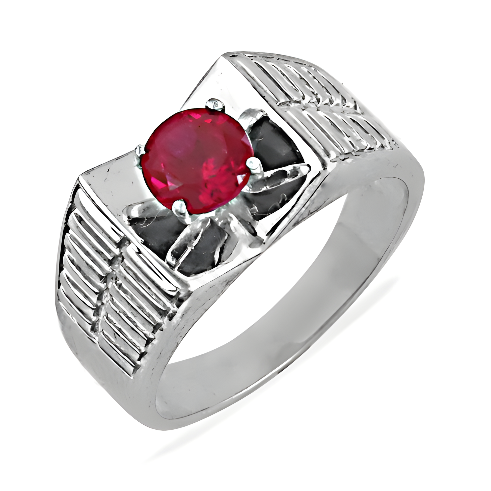 Exclusive Pink Cubic Zirconia Gemstone Silve Ring