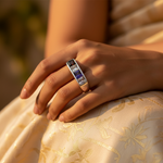 将图像加载到图库查看器中， Silver Ring with Gemstones for Women | Statement Jewelry
