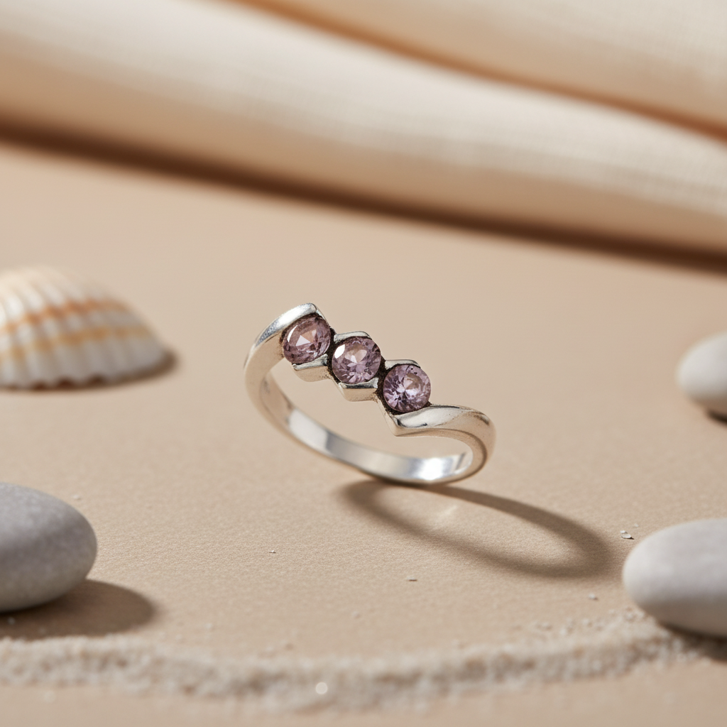 925 Silver Amethyst Ring for Women | Gemstone Jewelry