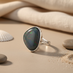 Load image into Gallery viewer, 925 Silver Opal Ring | Women's Gemstone Ring | Gift
