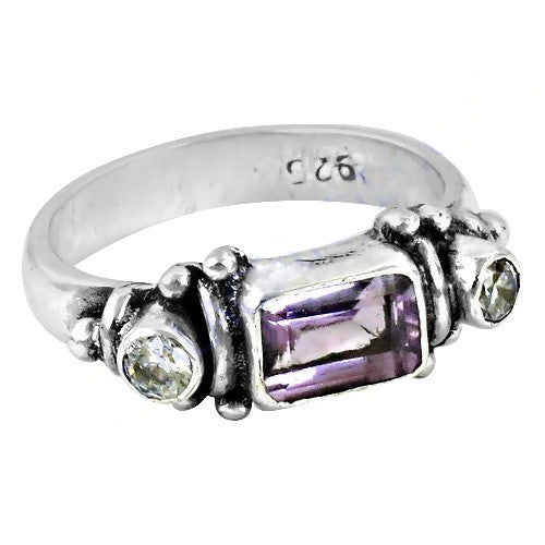 925 Silver Amethyst Ring for Women | Gemstone Jewelry