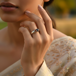 Load image into Gallery viewer, 925 Silver Garnet Ring for Women | Gemstone Jewelry Gift
