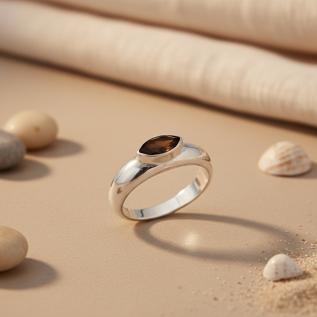 925 Silver Garnet Ring for Women | Gemstone Jewelry Gift