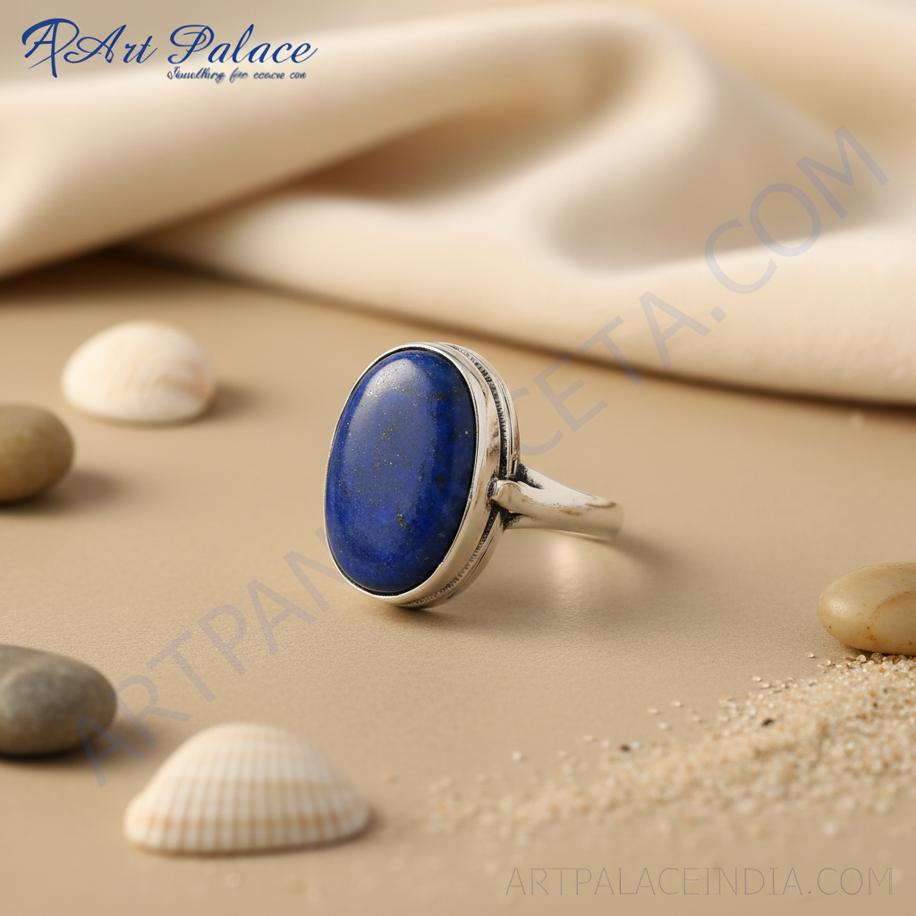 925 Silver Lapis Lazuli Ring for Women | Gemstone Jewelry
