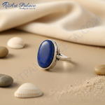 Load image into Gallery viewer, 925 Silver Lapis Lazuli Ring for Women | Gemstone Jewelry
