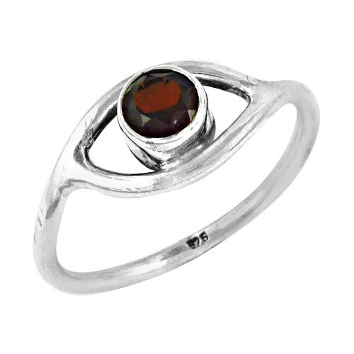 925 Sterling Silver Garnet Ring for Women | Gemstone Jewelry
