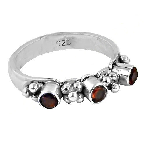 925 silver garnet ring for women | gemstone jewelry gift