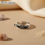 Load image into Gallery viewer, 925 Silver Black Gemstone Ring | Women&#39;s Fashion Jewelry
